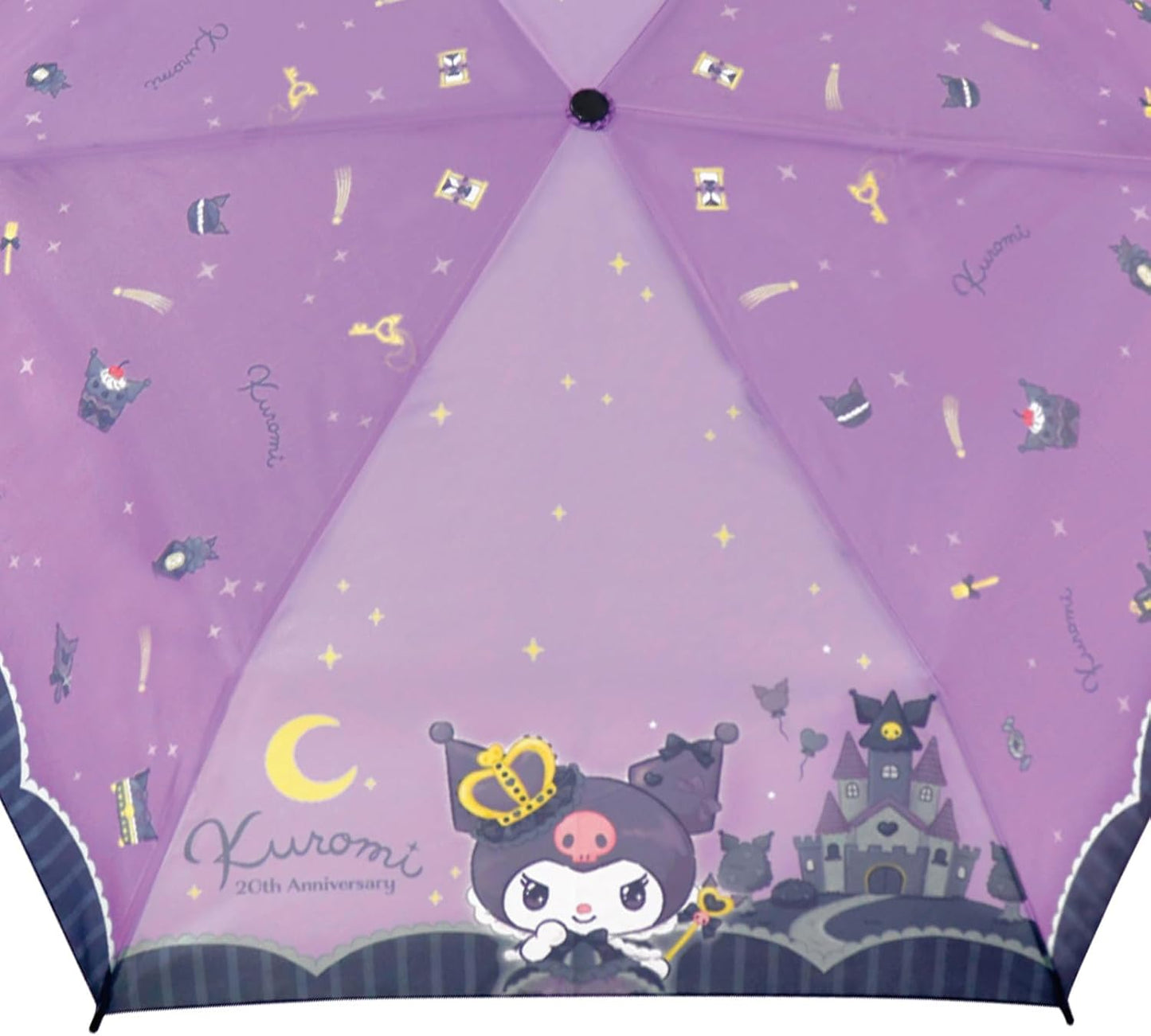 Jays Planning 90474 Folding Umbrella, 20.9 inches (53 cm), Chromi Black Lace