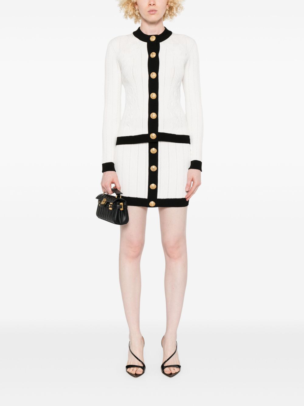 Balmain バルマンはクルーネックカーディガンを編みました - Image 4