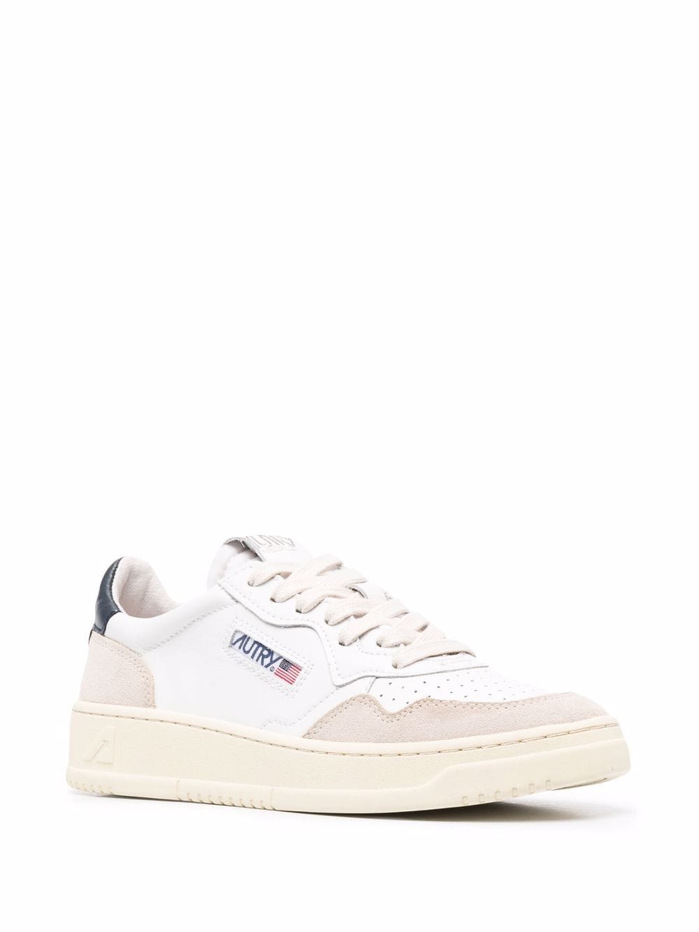 Autry Medalist Low LeatherとSuede Sneakers - Image 4