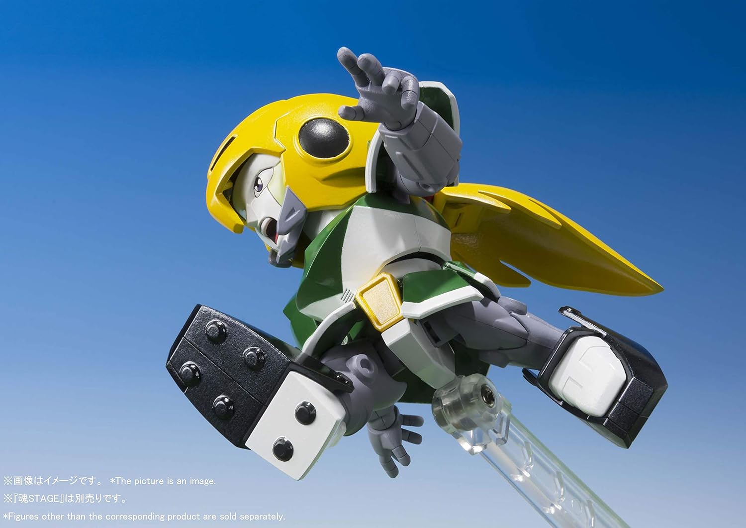 Chogokin Iron Leaguer Mach Indy & Goldfoot, Approx. 3.1 inches (80 mm), Die-cast, PVC & ABS, Pre-painted Action Figure