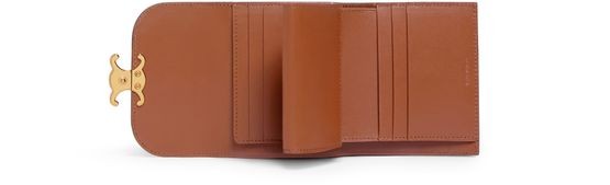 CELINE Small flap wallet in shiny smooth lambskin - Image 4
