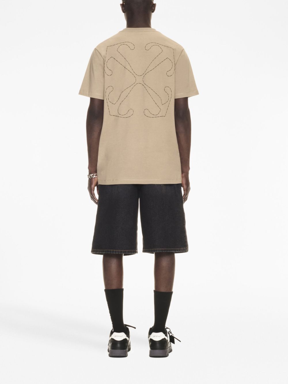 Off Off White Logo Cotton T Shirt - Image 4