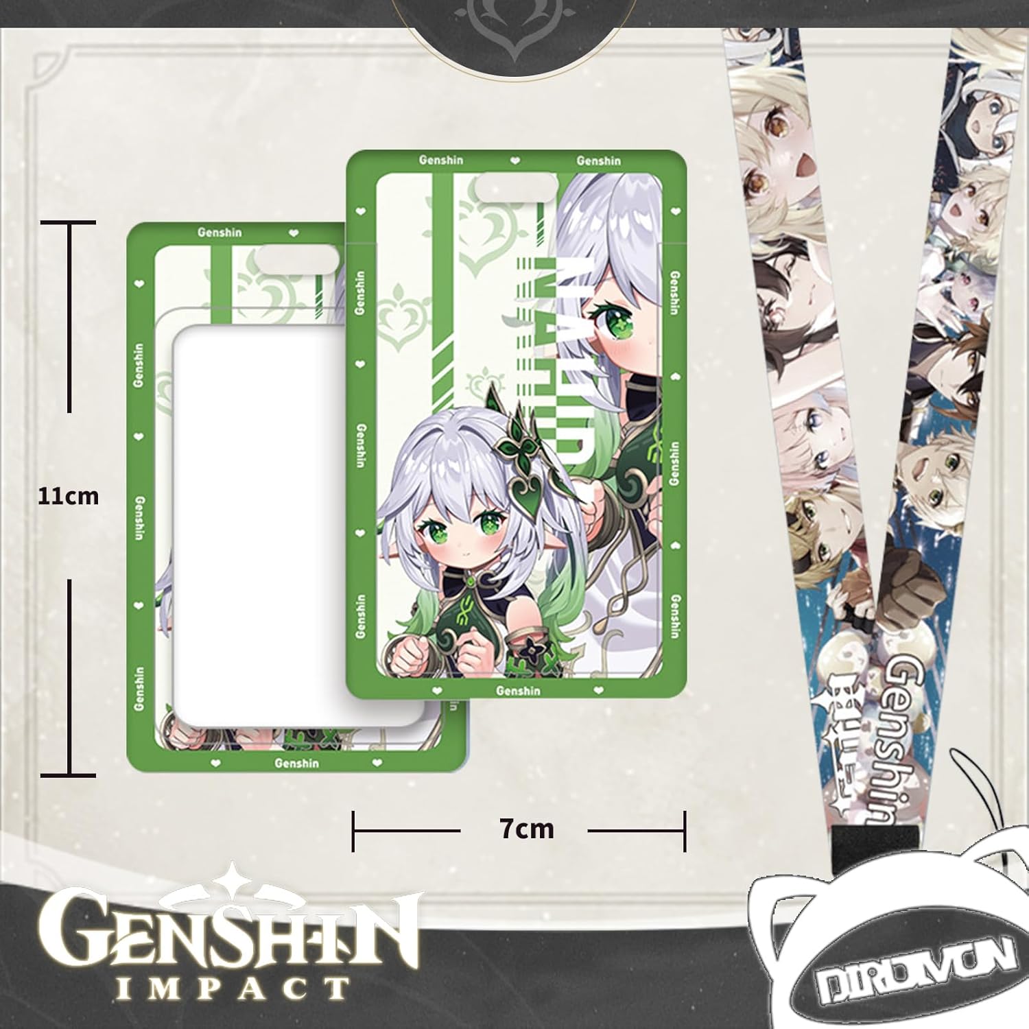 Harajin Freena Goods Water God Lucky Bag Set Badge Acrylic Stand Wall Hanging Birthday Present (Nahida)