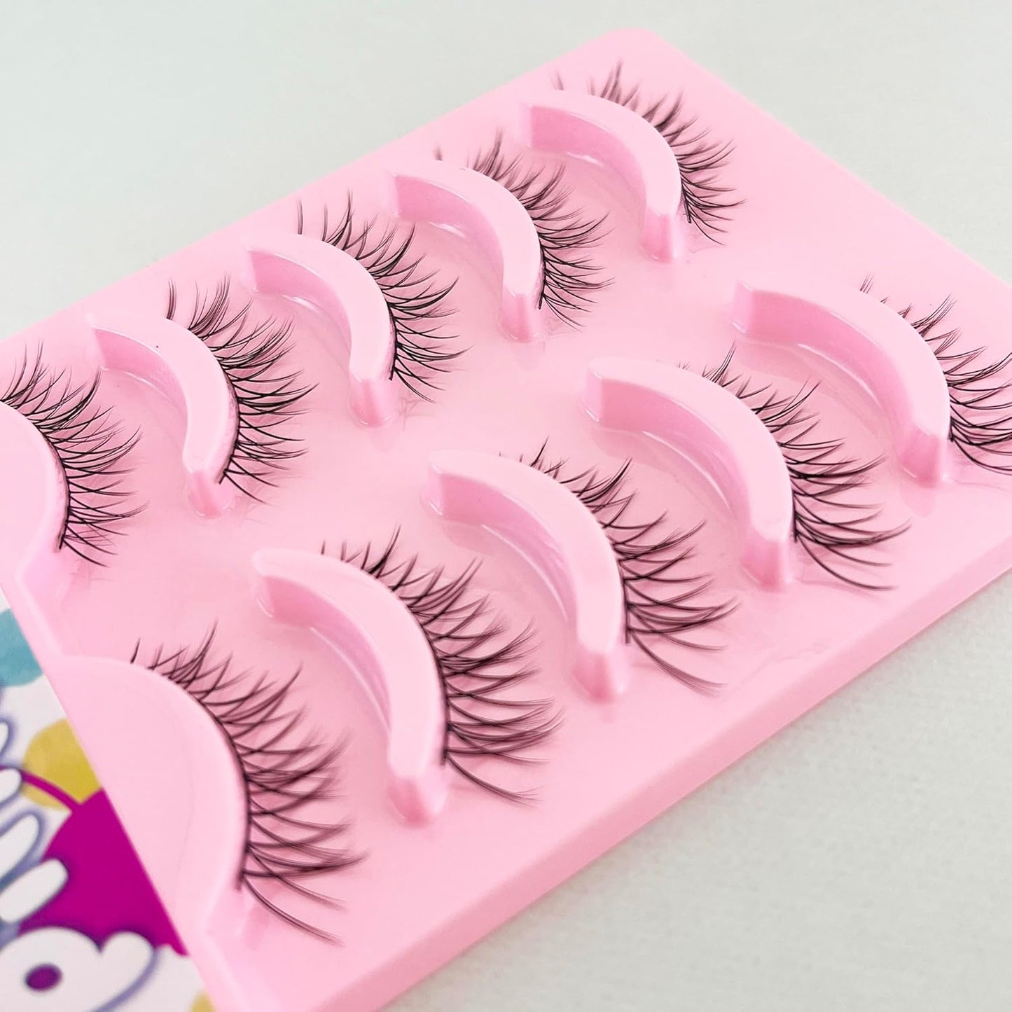 Kagonekodo False Eyelashes (Black Axis NS-08, Black, 5 pairs, Natural Wing, 0.1 - 0.4 inches (4 - 10 mm) NS-08