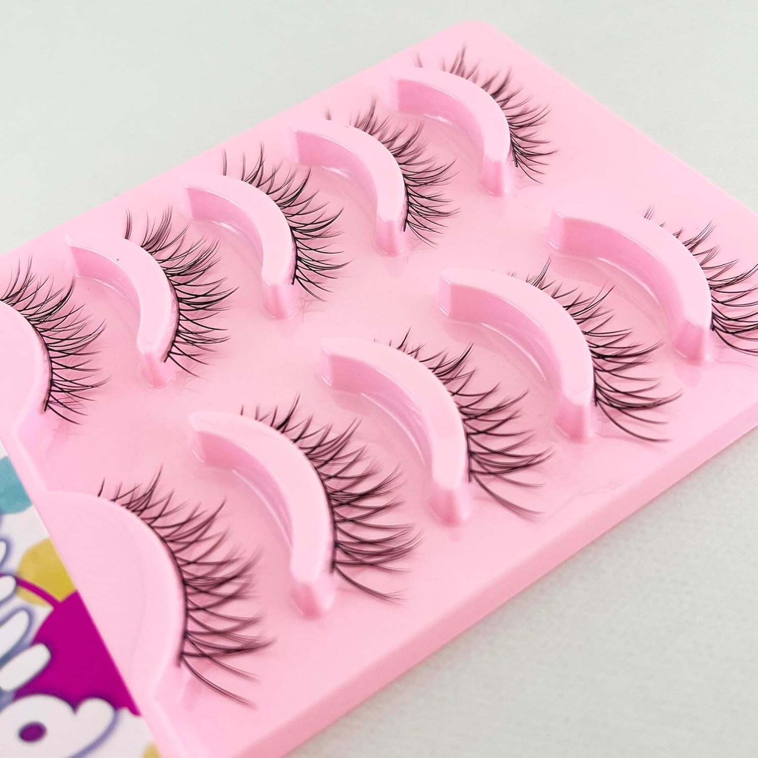 Kagonekodo False Eyelashes (Black Axis NS-08, Black, 5 pairs, Natural Wing, 0.1 - 0.4 inches (4 - 10 mm) NS-08