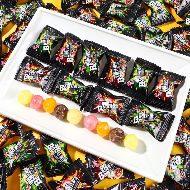 WSYLS-Explosion Fruit Pop 350g Mixed Flavor Fun Candy Party Gift Fresh Foam Fruity Snack Share Pack