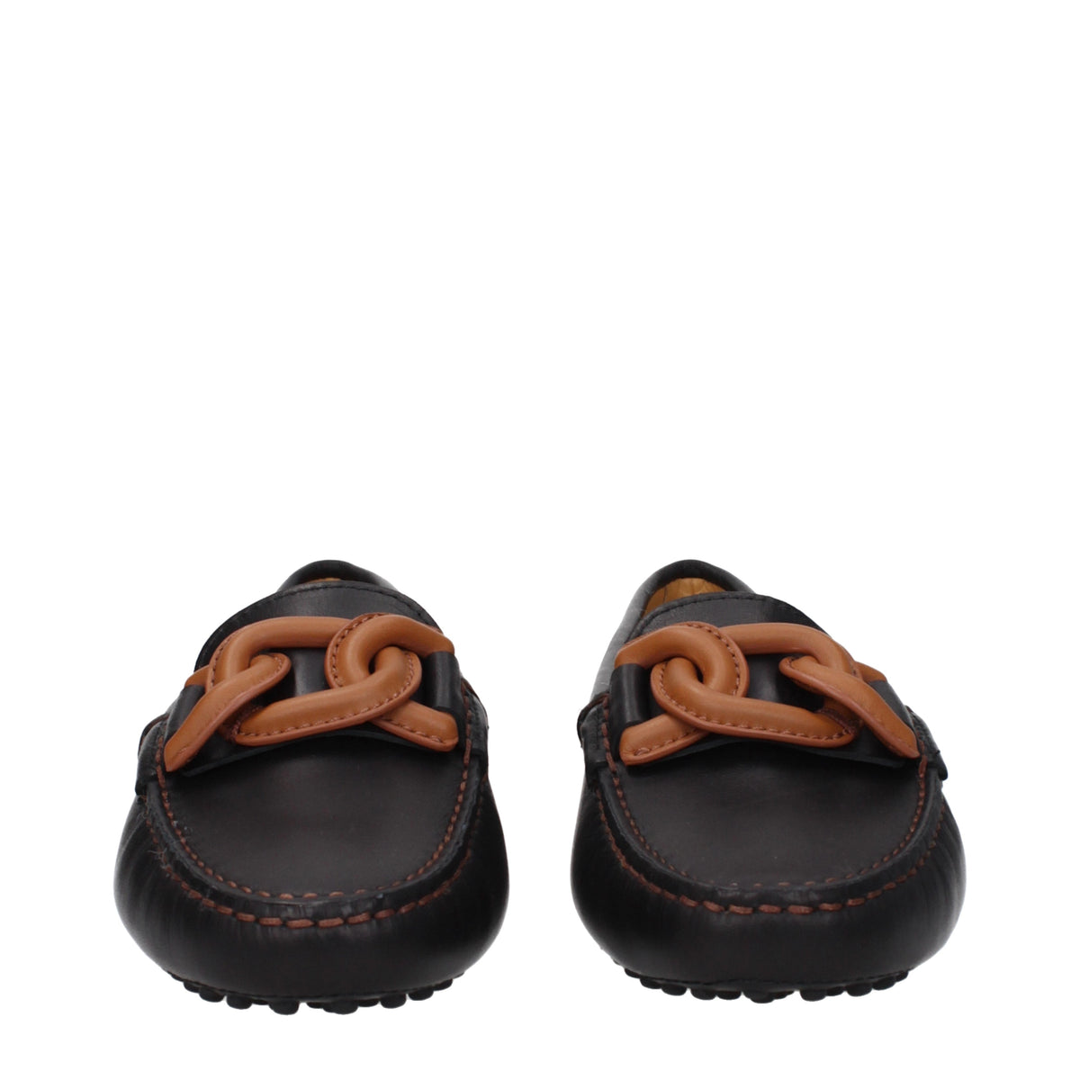 Tods トッド 'S Mocassini女性スキンブラック/ブラウン - Image 4