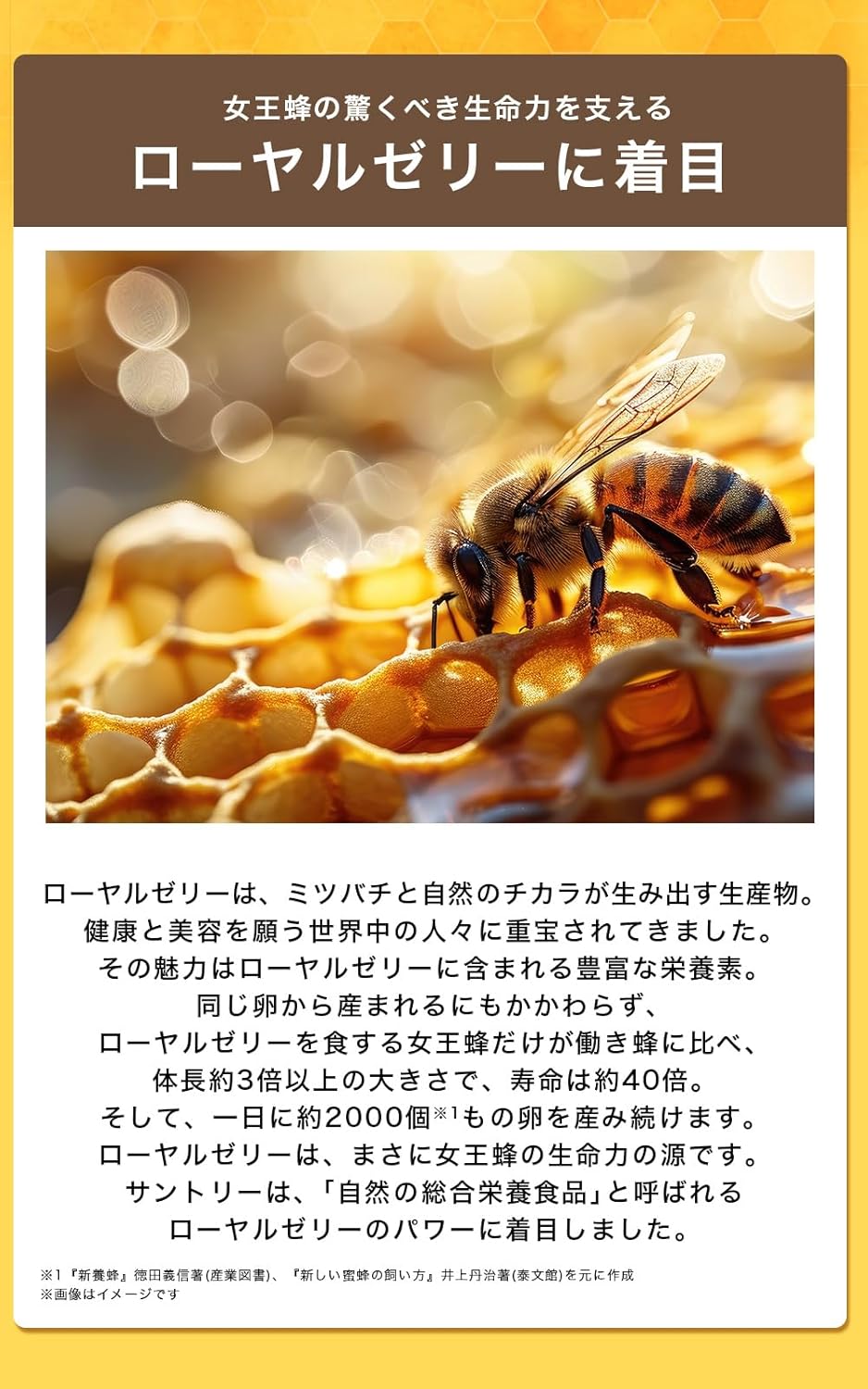 Suntory Royal Jelly + Cesamin E, Pack of 120