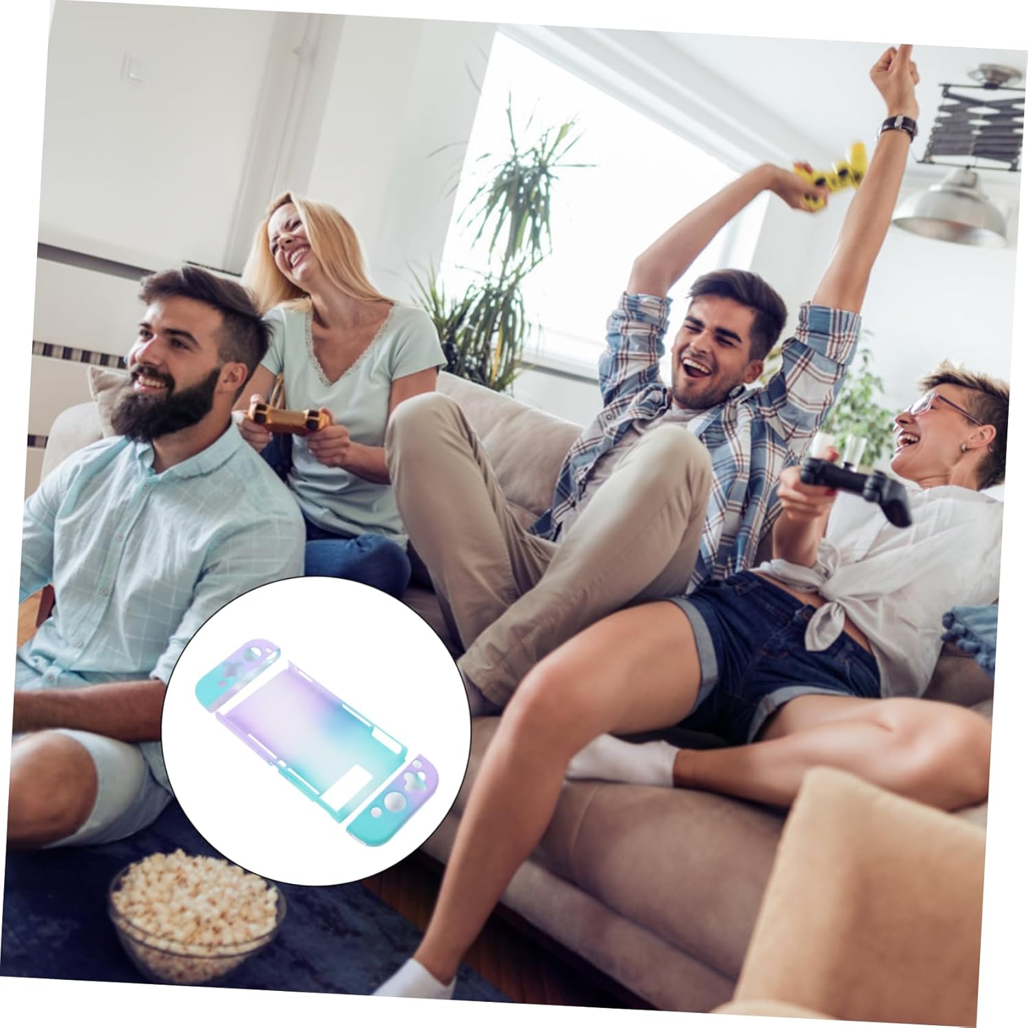 CHILDWEET ゲーム機用 減圧保護ケース グラデーション 軽量ハード製 取り外