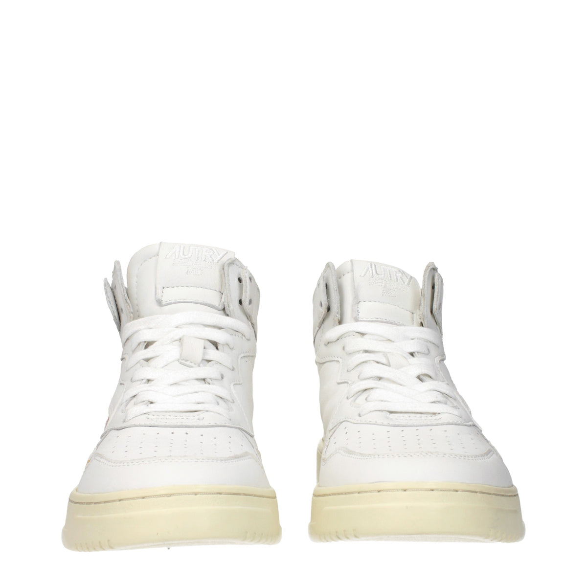 Autry オートリーメンズs ホワイトレザースニーカー - Image 4