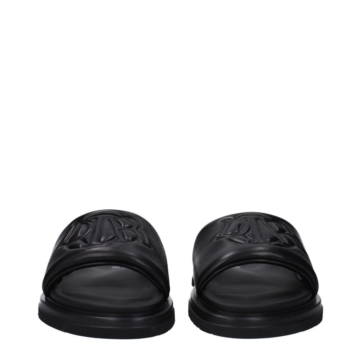 Dior クリスチャンディオールスリッパと蹄の男性革の黒 - Image 4