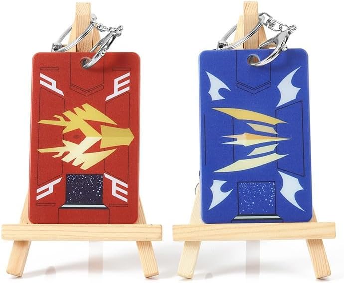 Kamen Rider Den-King Dragon King Snake Card Case Pass Case Night Ryuga IC Card Case Name Badge Case Commuter Box Anti-interference Moe Goods with Key Chain Unisex Portable Convenient Miscellaneous