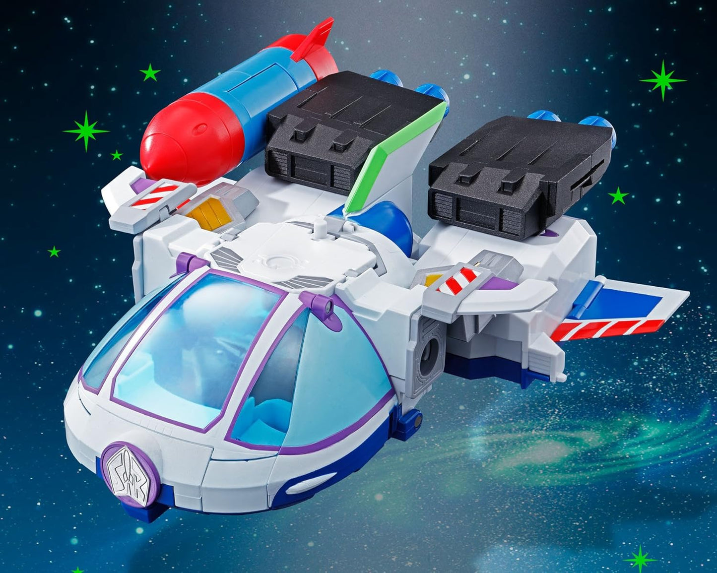 Tamashi Nations Chogokin Toy Story Super Combined Buzz the Space Ranger, Robot, Approx. 8.1 inches (205 mm), ABS & Die-Cast & PVC Pre-Painted Action Figure