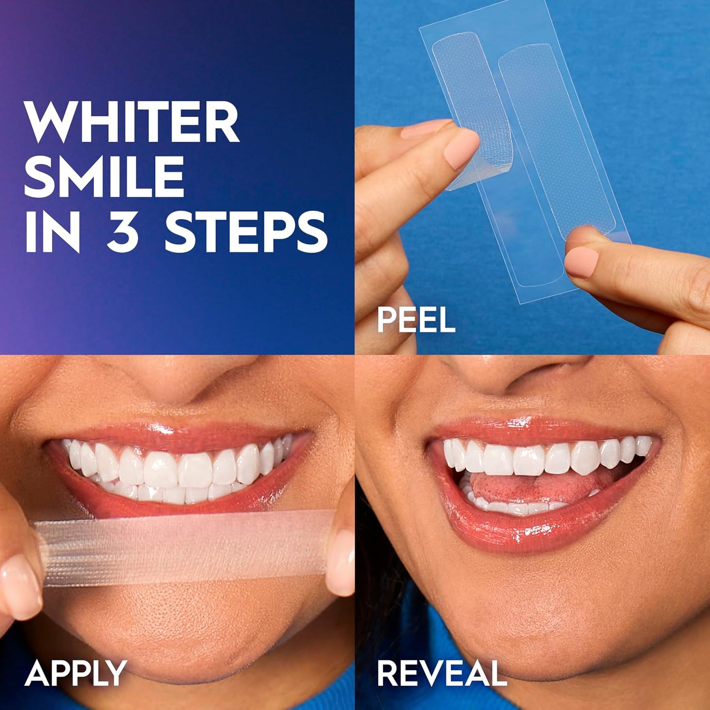 Kit de blanqueamiento dental Crest 3D Whitestrips Sensitive para uso en casa, 18 tratamientos, elimina suavemente manchas de hasta 15 años, Crest Whitestrips, Kit de blanqueamiento dental