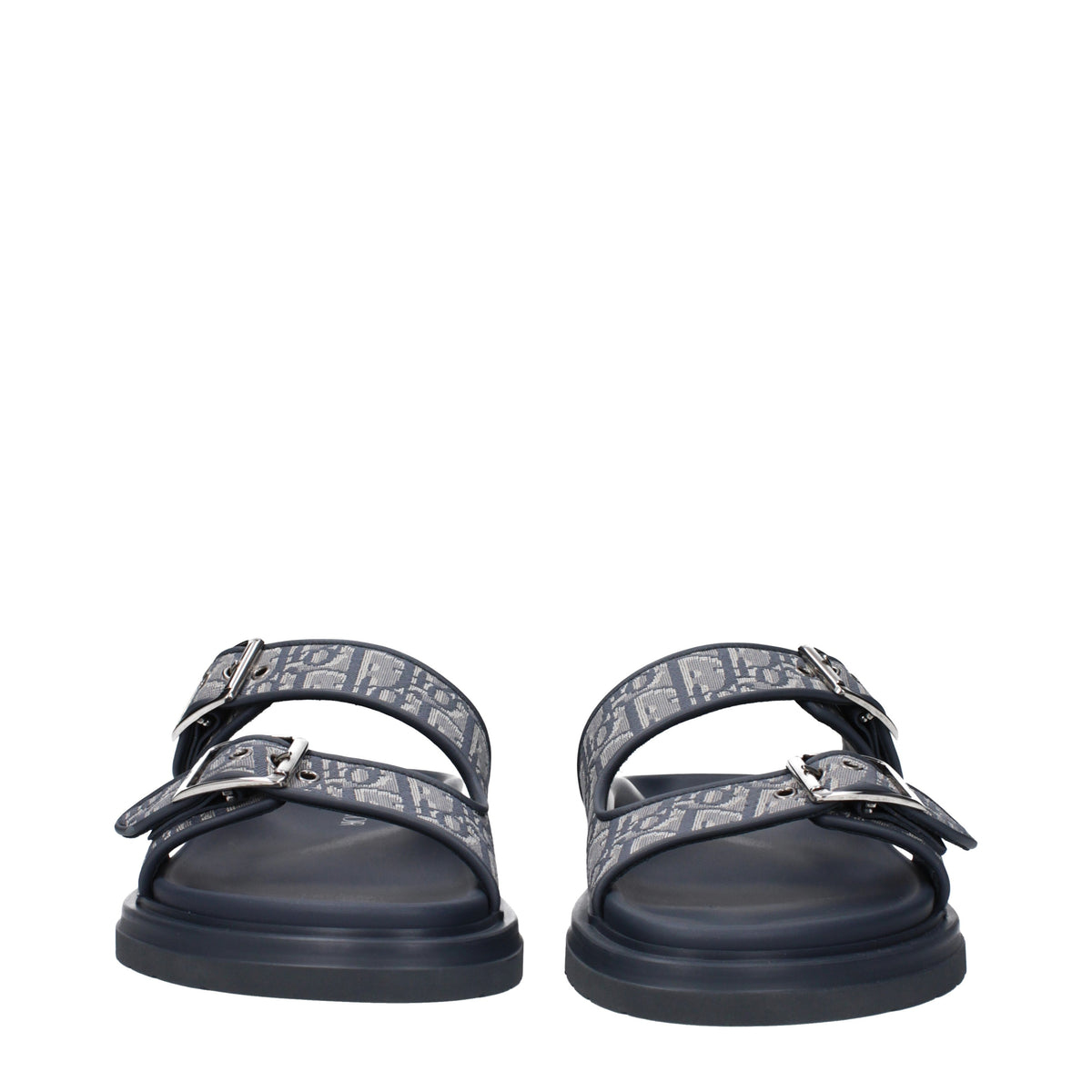 Dior クリスチャンディオールスリッパとニーヴァアクアマンファブリックグレー/ブルー航空 - Image 4