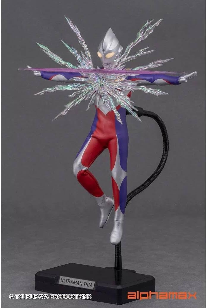 ALPHAMAX Figure, Tiga Ultra 2.0 Action Figure, Complete Product, Complete Set, Includes Luminous Effect