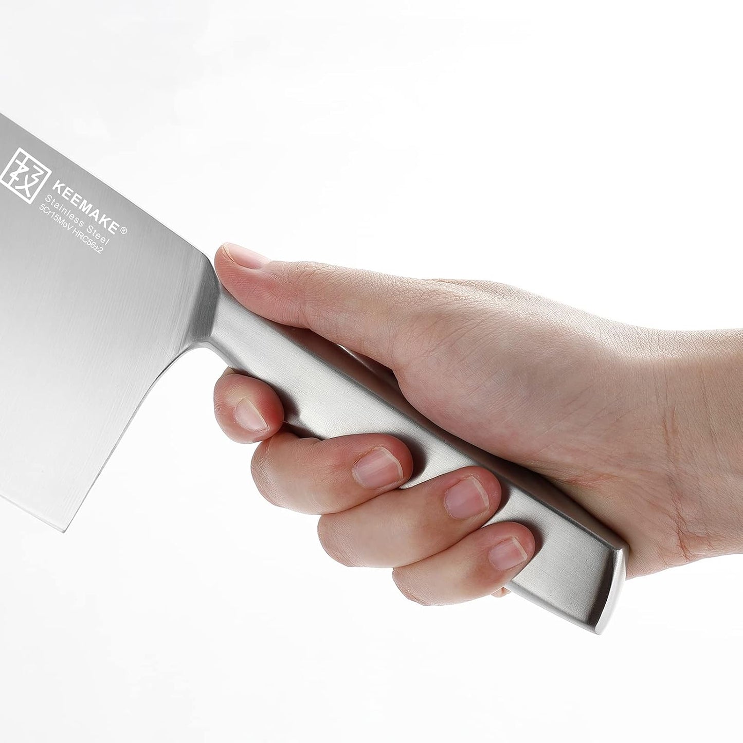 KEEMAKE Chinese Knife, Stainless Steel, 7.3 inches (185 mm), Dishwasher Safe, All-Purpose Knife, Multi-functional, For Cutting Meat, Vegetables, Fish, Kitchen Supplies, Gift (7.3 inches (185 mm)