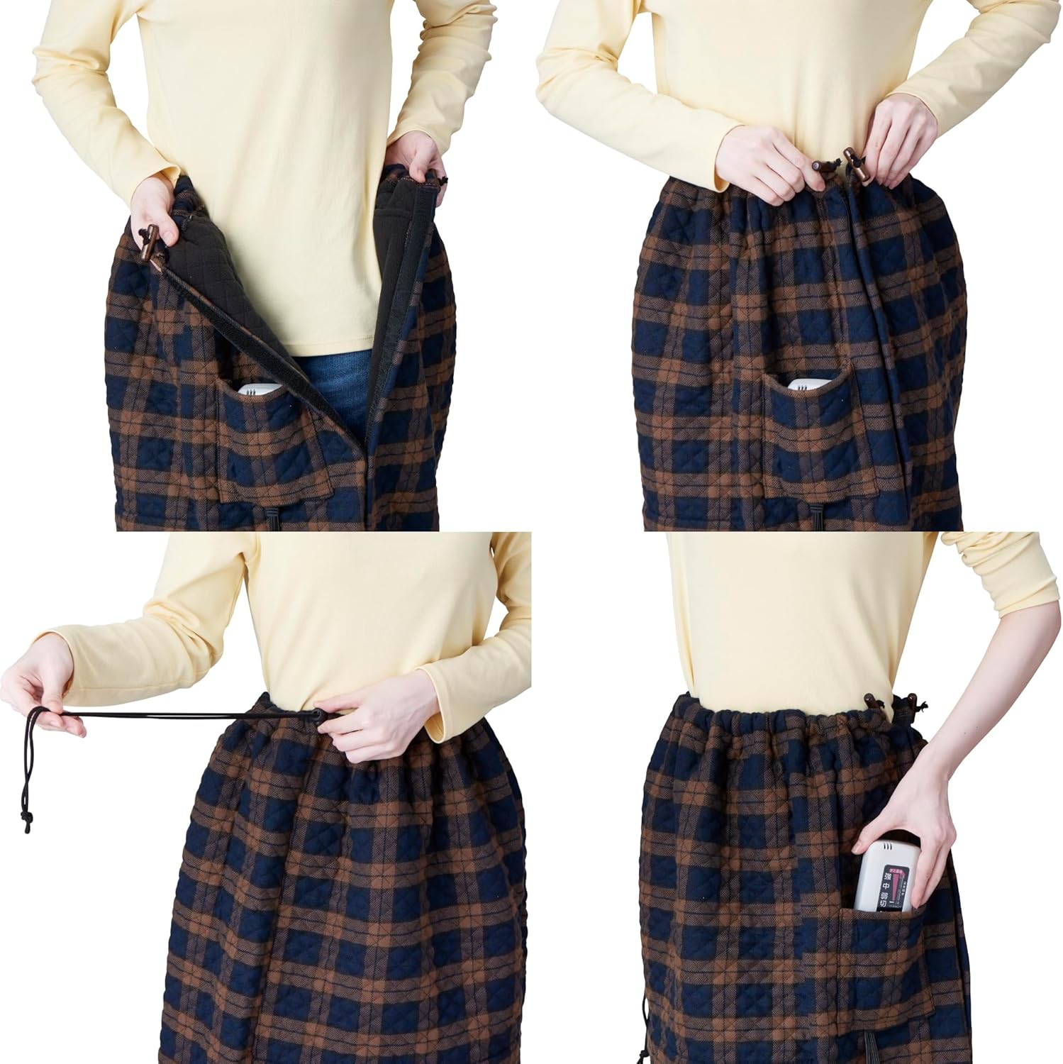 Sugiyama SSW22AH21 (BR) with Timer to Prevent Disconnect Forgets, Made in Japan, Washable Electric Foot Warmer, Hot Leg Heater