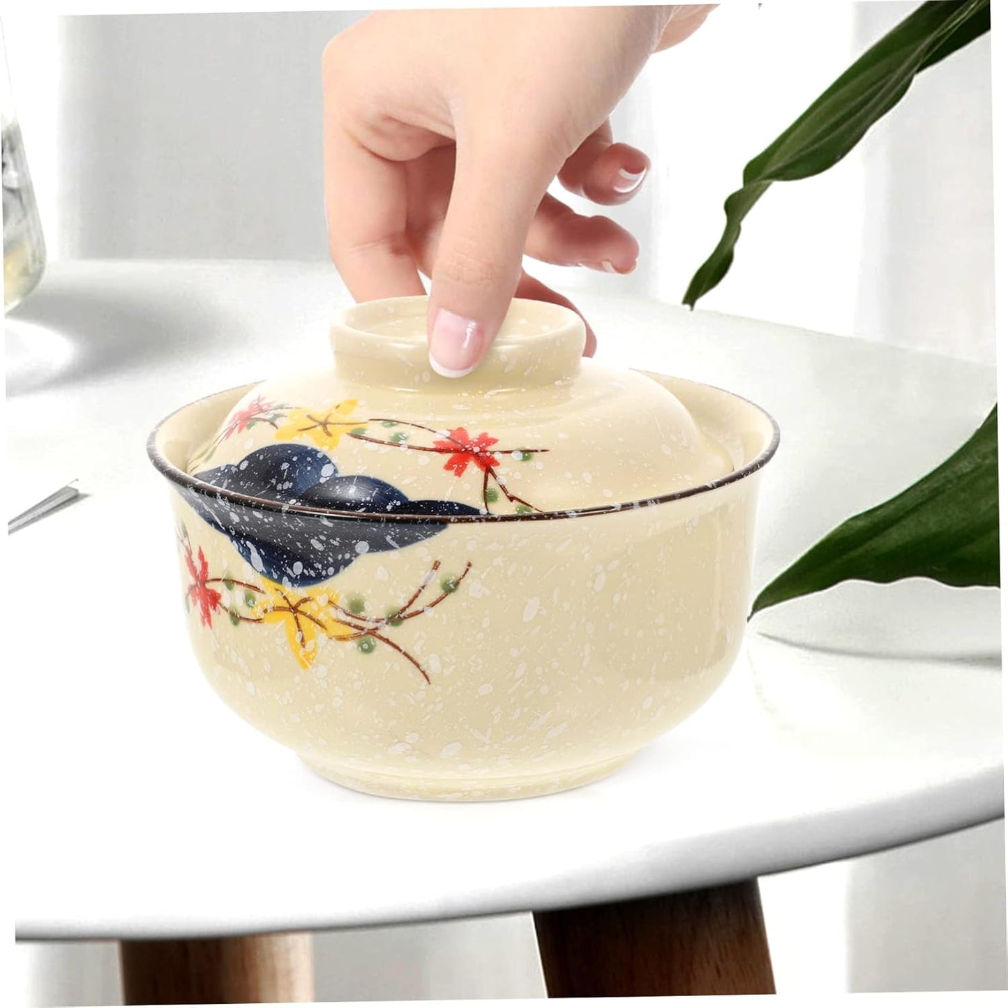 COHEALI Ramen Bowl with Lid, Udon Rice Bowl, Soup Bowl, Japanese Style, Instant Noodles, Japanese Decoration, Instant Noodles, Asian Soup Bowl, Ramen, Noodle Rice Bowl