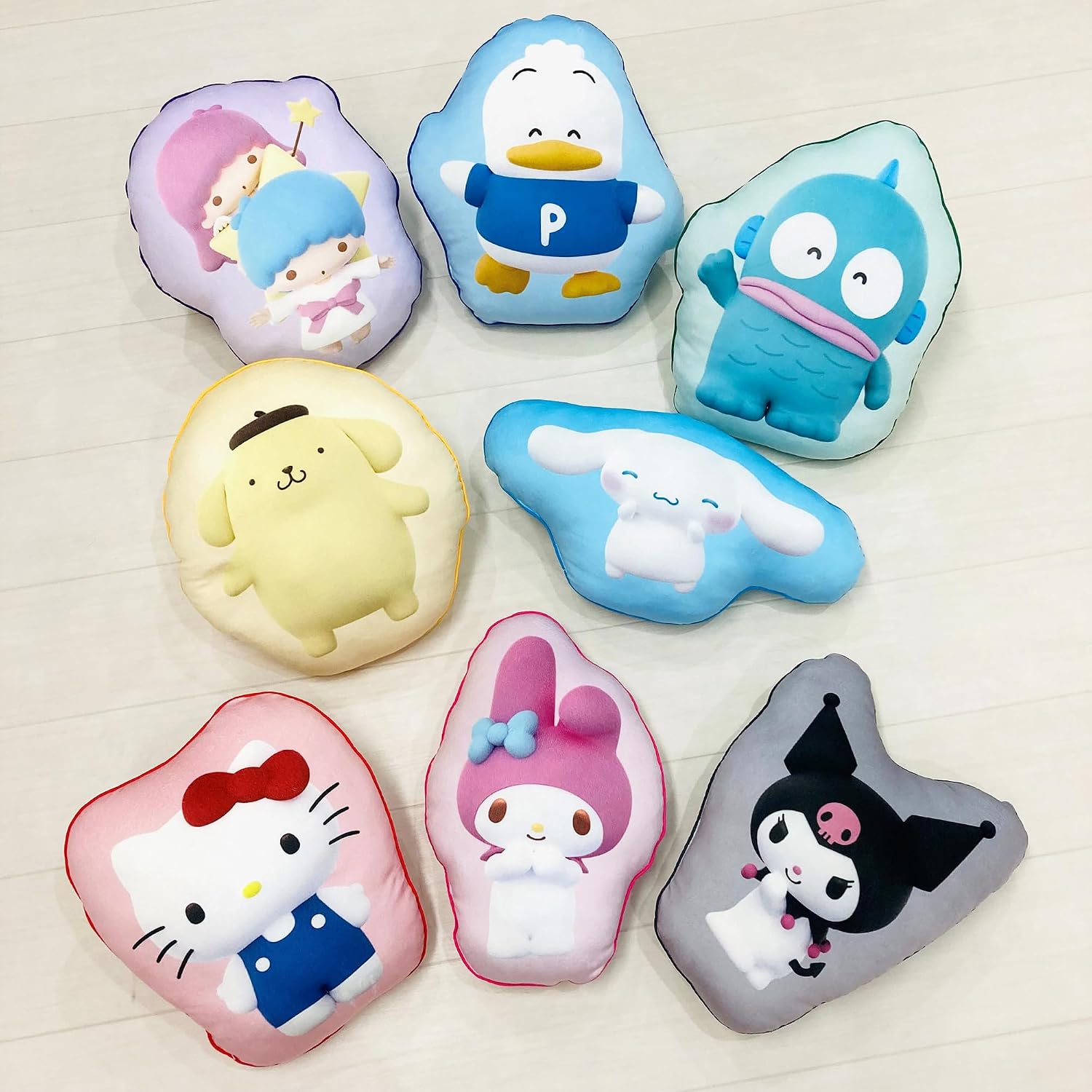 Moripilo Sanrio Kikirara Body Pillow, Die Cut Cushion, Skin Friendly Micro Fabric, Goods, Plush Nap Pillow, 11.8 x 15.7 x 3.9 inches (30 x 40 x 10 cm), Pink Pillow Morisita
