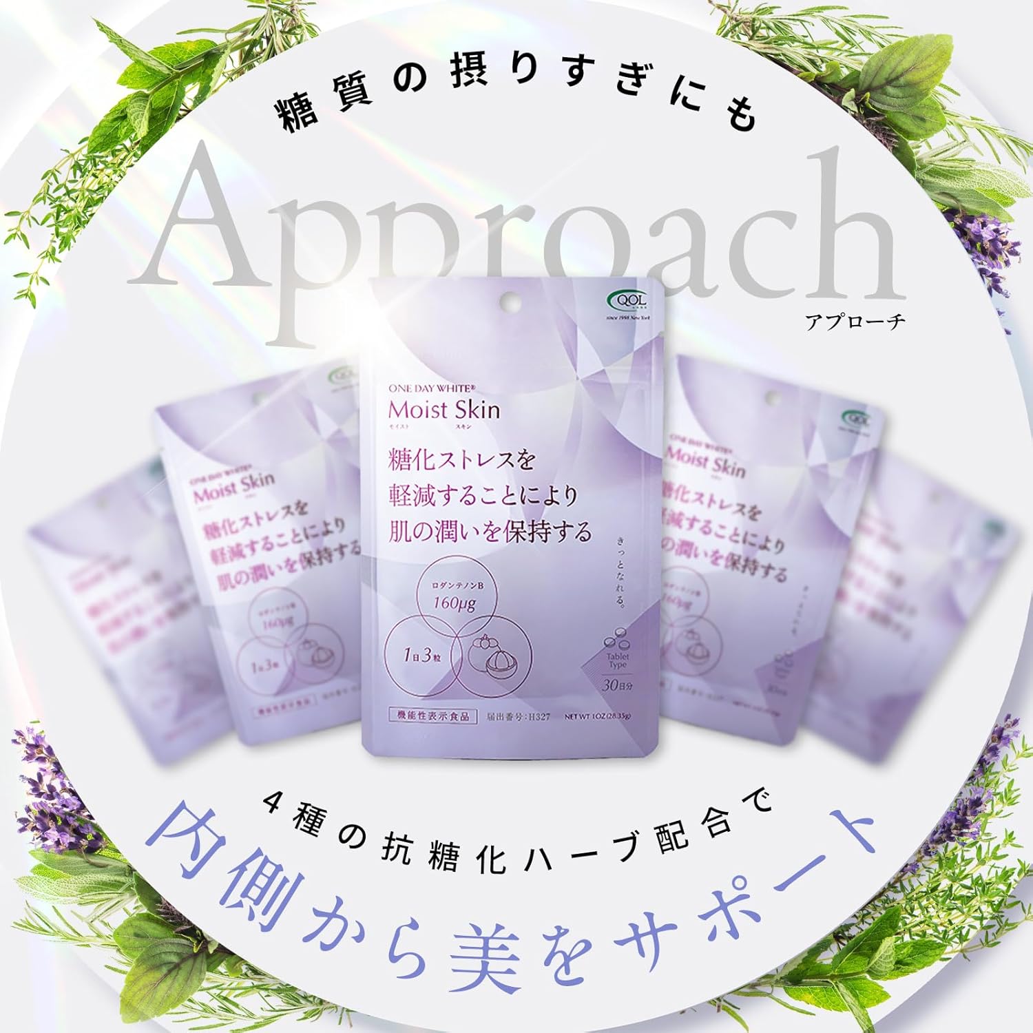 Moist Skin Foods with Functional Display, Moisturizing, Saccharification Care, Rodanthenon B, Saccharification Protection, Saccharification Stress, Mangosteen