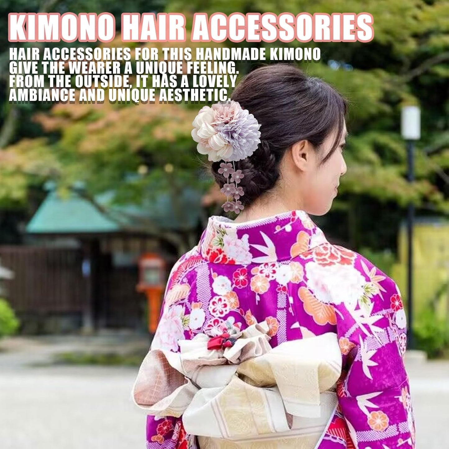 Japanese Style Kimono Hair Ornament, Yukata, Graduation Ceremony, Coming-of-Age Ceremony, Wedding, Shichi-Go-San Party, Thank You Party, New Year, Fireworks Display, Flowers, Dry Flowers, Hair