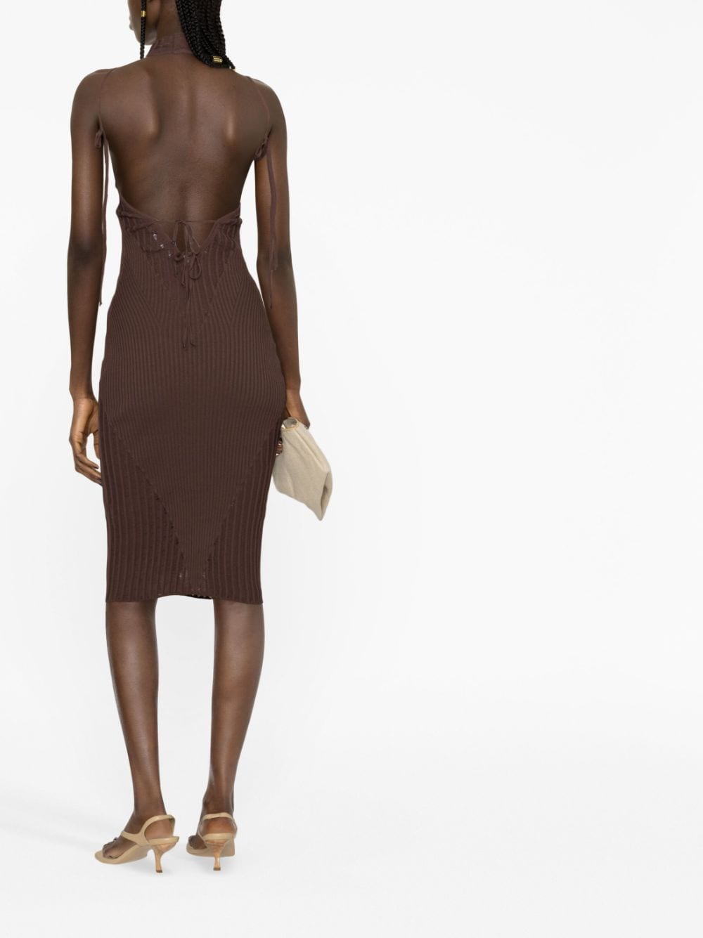 Andreādamo Andreadamo Knit Midiドレス - Image 4