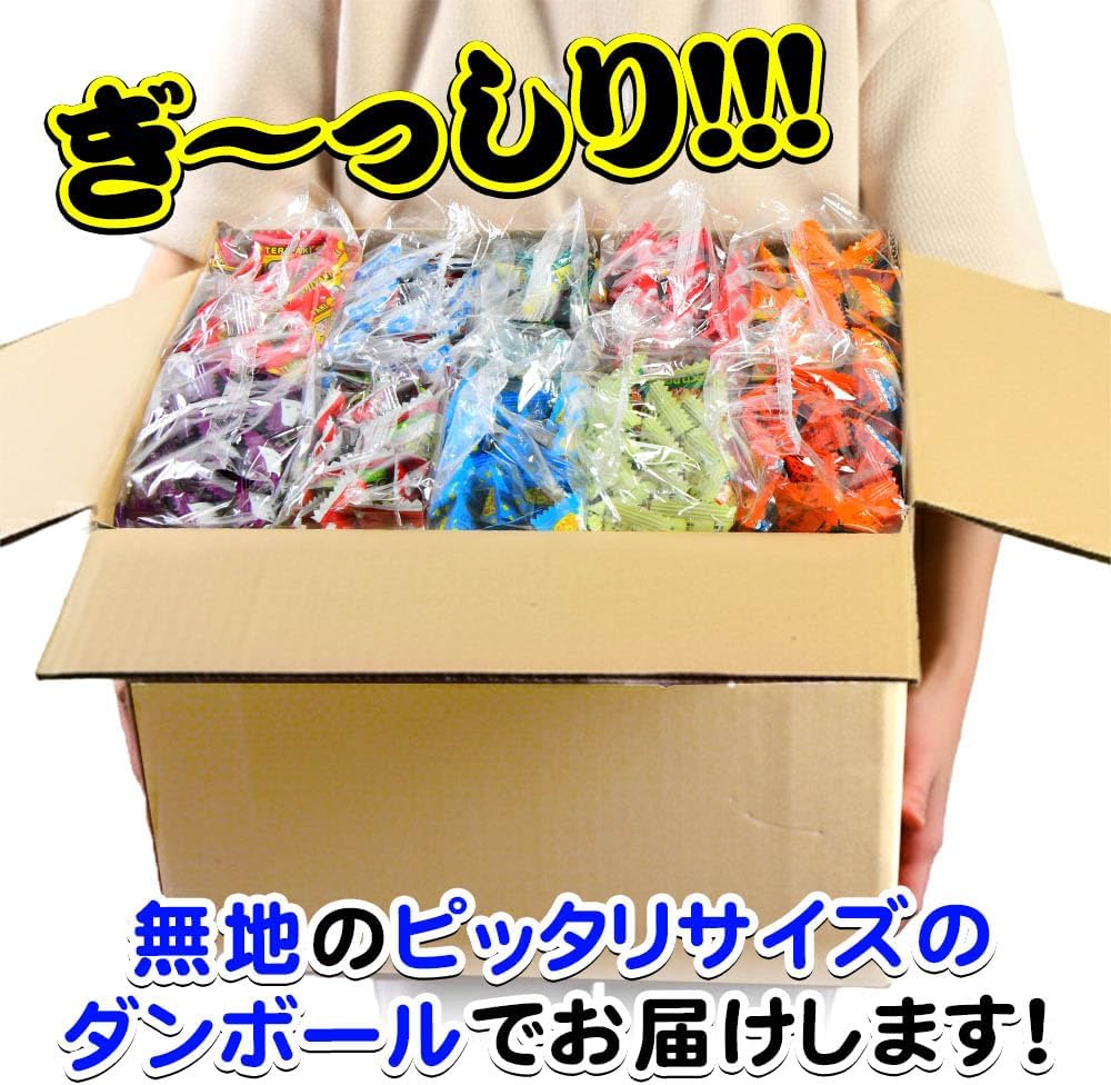 Festival Plaza 300 Piece Yakin Noodles, Assorted Set, 10 Flavors, Distributed Scatters, Novelty, Candy Set, Festival Plaza Thank You Card