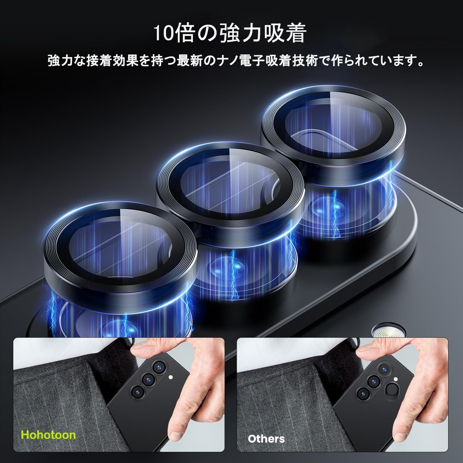 Hohotoon Galaxy Z Fold 7 Camera Protective Film Galaxy Z Fold 7 Camera Film SC-56F SCG34 Lens Cover Made of Aluminum Alloy +AR High Transmittance Tempered Glass 0.25mm Ultra Thin Lens Protective Case