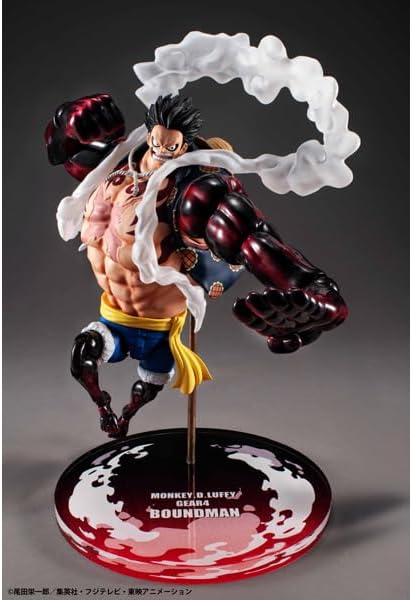 MegaHouse Variable Action Heroes One Piece Monkey D. Luffy Gear 4 Boundman, Approx. 7.9 inches (200 mm), PVC Pre-painted Complete Figure