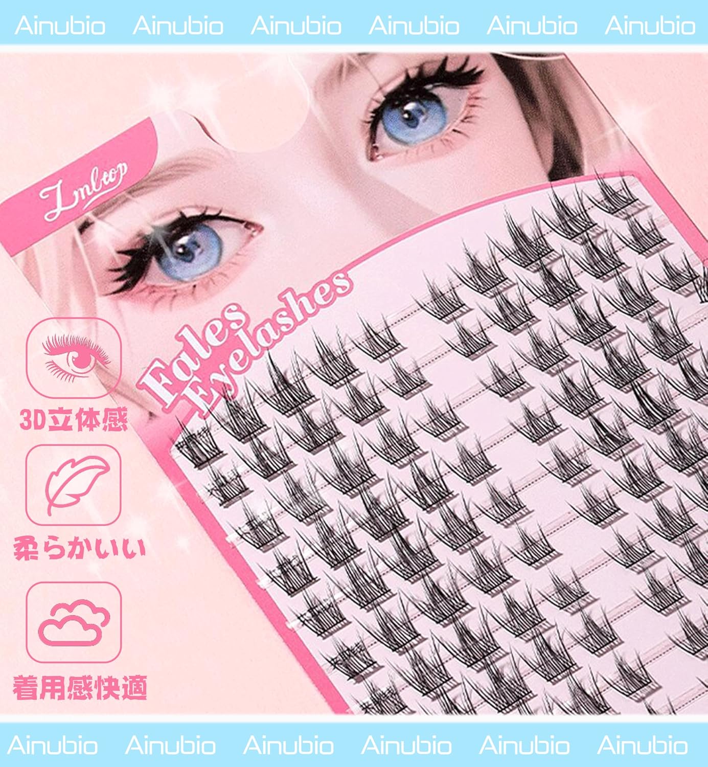 Partial False Eyelashes, No Glue Required, Easy to Fall Out, Large Capacity, Natural Point Fit Eyelash Extensions, Eyelash Extensions, False Eyelash Bundle, For Actresses, Beginners, Includes 1 Long