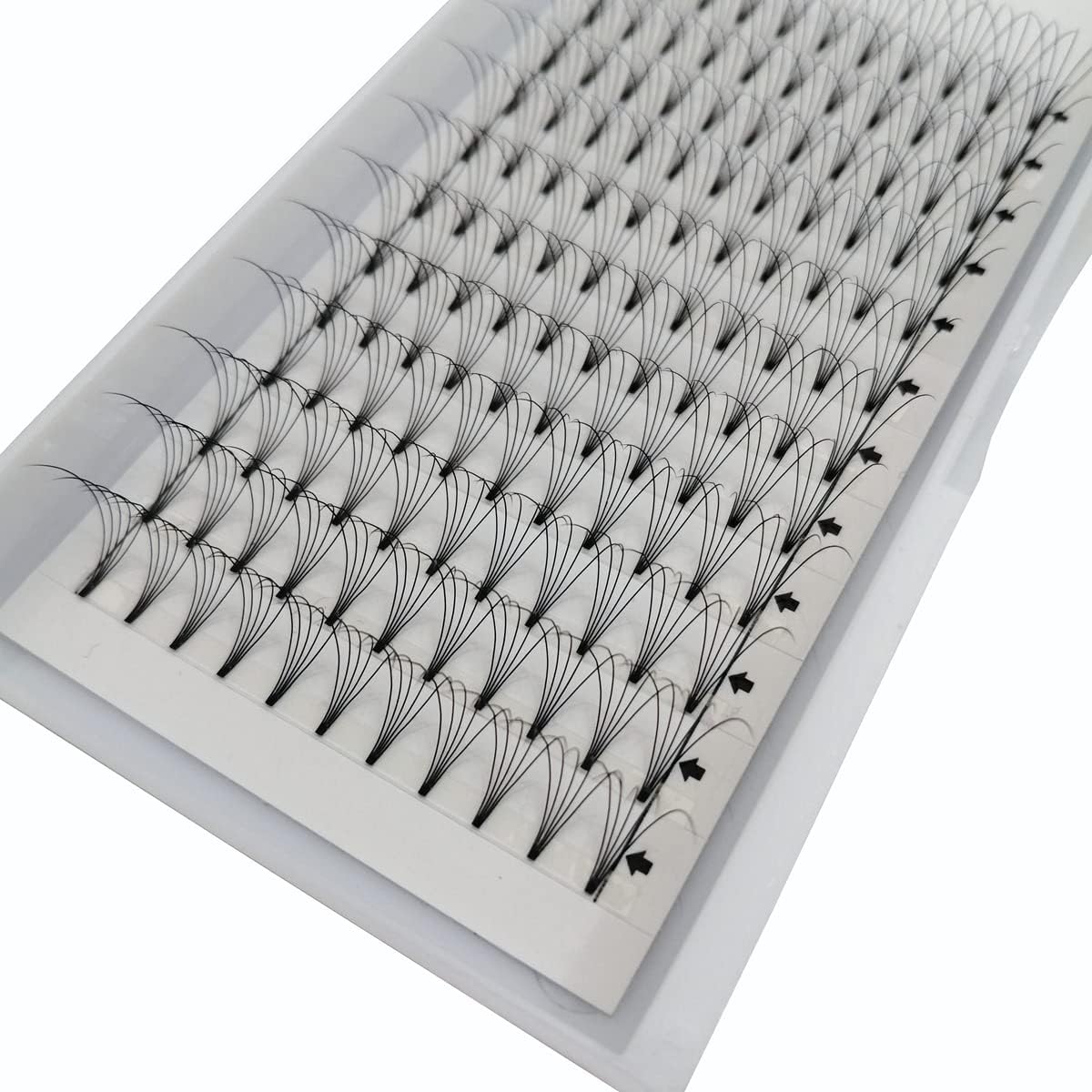 Eyelash Extensions, 3 Boxes, 5D Volume Eyelashes, C D Curl, Thickness 0.02 inches (0.07 mm), 0.04 inches (0.10 mm), 12 Rows, 5 Bundles, Matsueku False Eyelashes, Natural, Popular, 3 Trays Short Stem