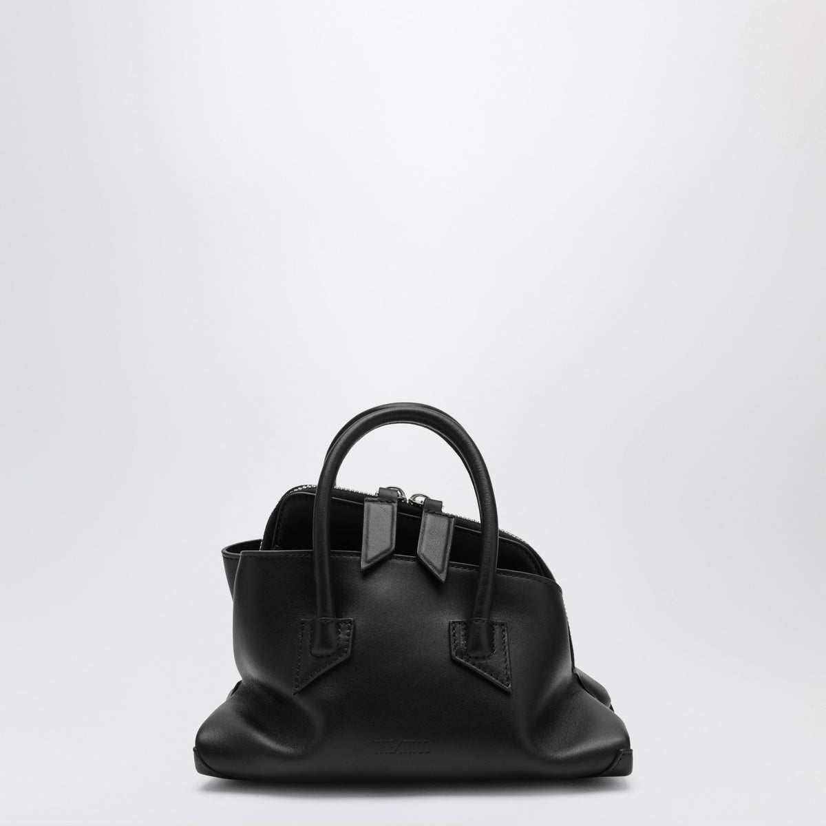 The Attico Black Leather La Passeggiataミニバッグ - Image 4