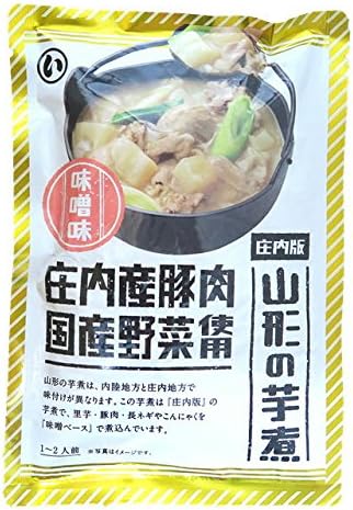 Marui Foods Yamagata Potato Boiled 6 Bag Set, Inland Edition Soy Sauce Flavor and Shonai Version Miso Flavor, 3 Bags Each (1 Bag: 1 - 2 Servings), Onchugen