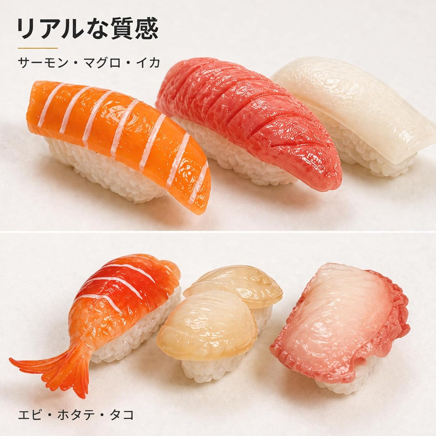 Food Sample Sushi 14 Pieces Set Model Object Display Interior Decor Miniature Decoration Al Faux Food Assorted Food