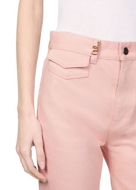 CHLOE Fitted pants in cotton - Image 4