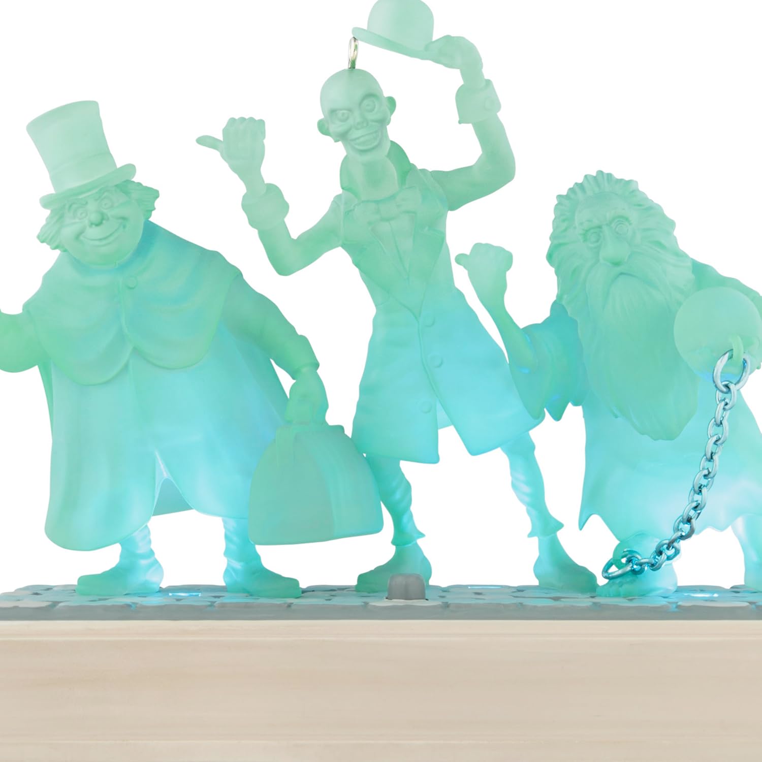 Tarjeta de recuerdo Hallmark 2025, colección Disney La mansión embrujada, fantasmas autoestopistas con luz y sonido, regalos para fanáticos de Disney