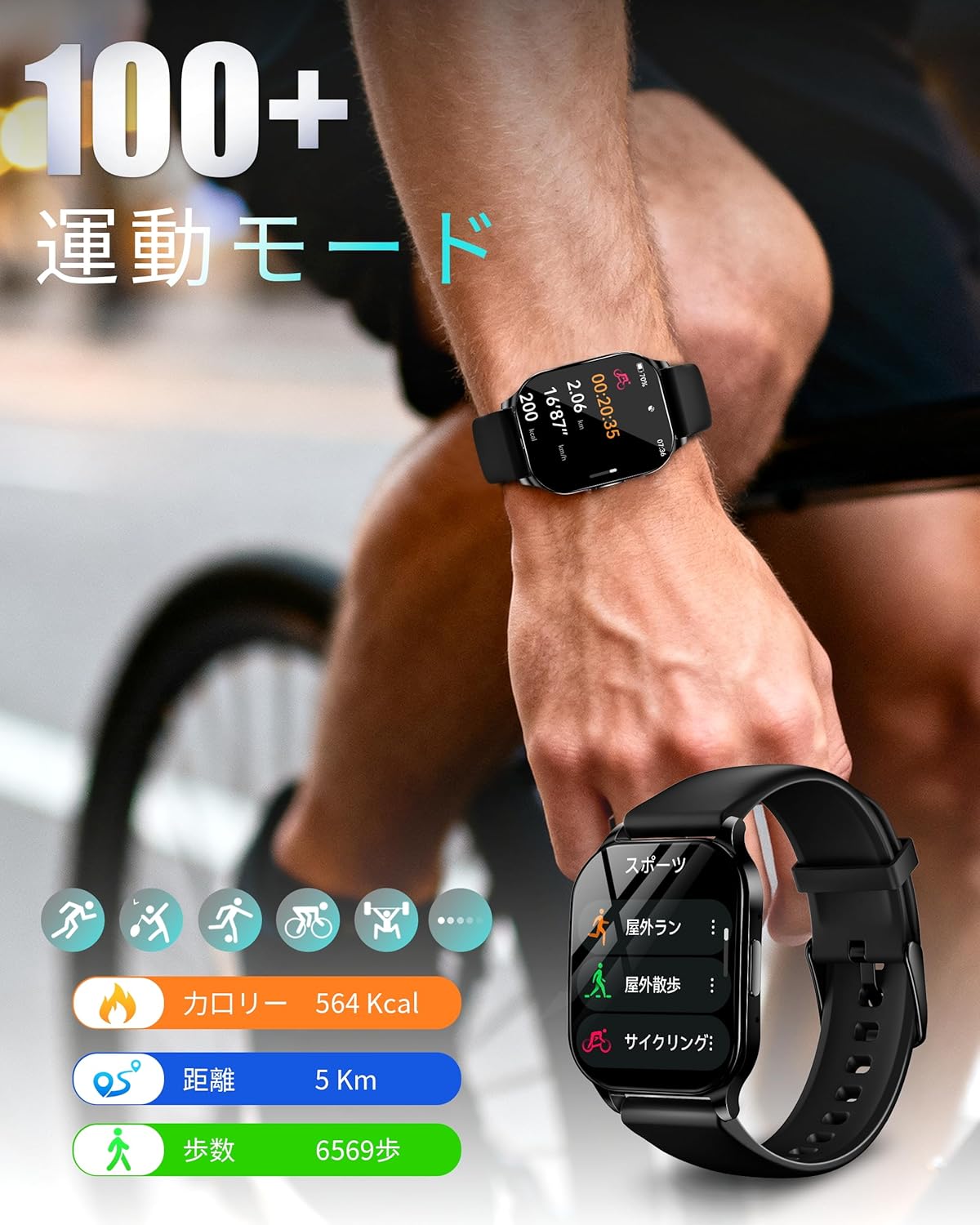 KJKD L1 Smart Watch, 2025 Model with ChatGPT & Sensory Game, AI Dial, Continuous Display, 1.5 Hours Charging, AMOLED Display, Smart Watch, Compatible with iPhone/Android, Sleep Management, Bluetooth