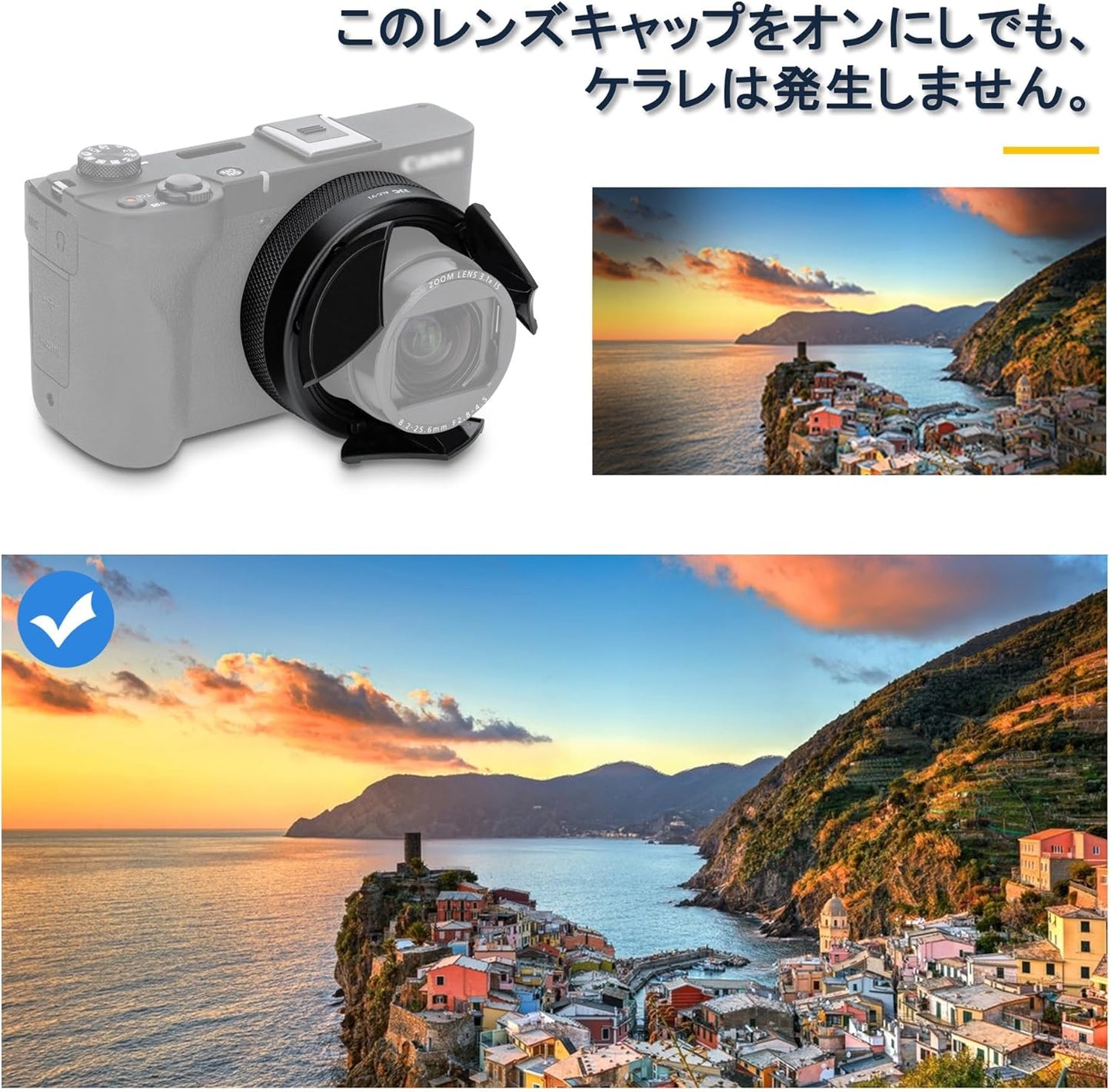 JJC Auto Open and Close Lens Cap for Canon PowerShot V1 PSV1 Cameras, Auto Lens Cap, Lens Protection, Canon Vlog Camera, Lens Cover, Dustproof, Scratch-Resistant, Convenient to Carry