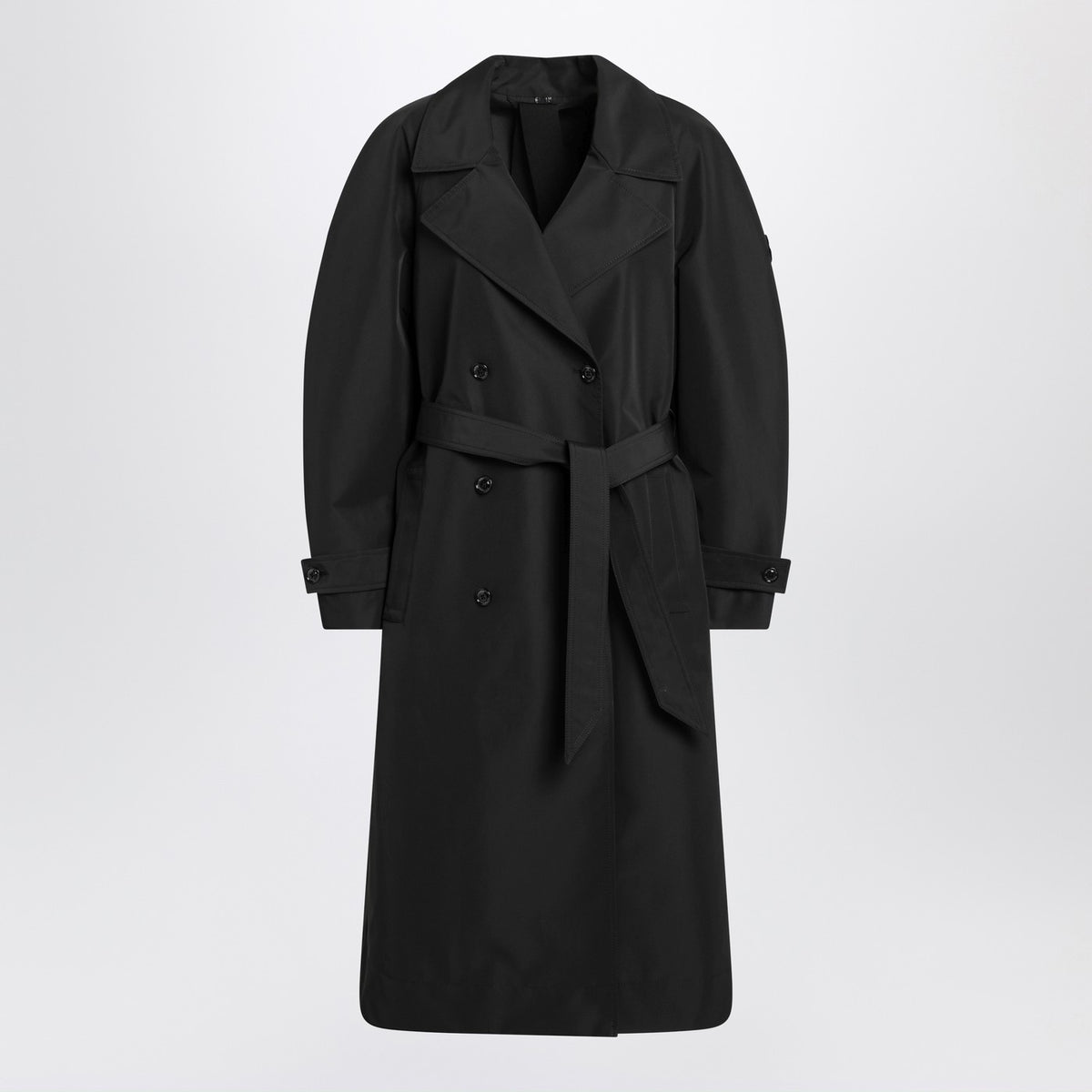 Moncler モンクラーxエドワードエンニンフルブラックダブル胸肉のトレンチコート付きトレンチコート - Image 4