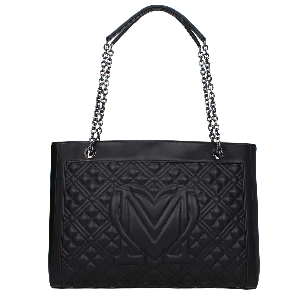 Moschino モスキーノのショルダーバッグが大好きな女性ポリウレタンブラック - Image 4