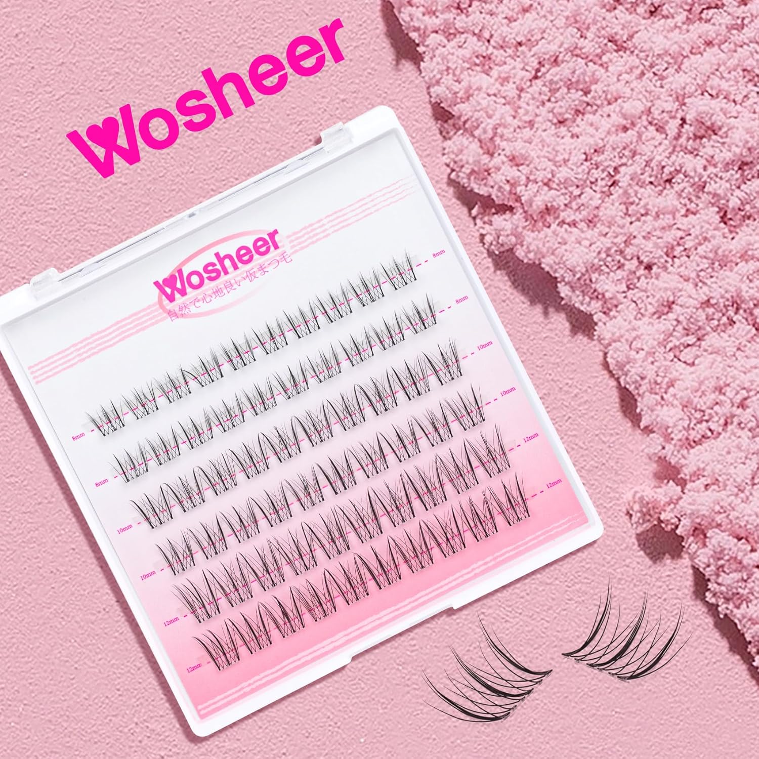 False Eyelashes, Natural Style Cartoon Type False Eyelashes, Hard to Find Ultra Slim Cluster Design, Bunch, Handmade Natural Beauty Eyelashes, Partial Eyelashes (137)