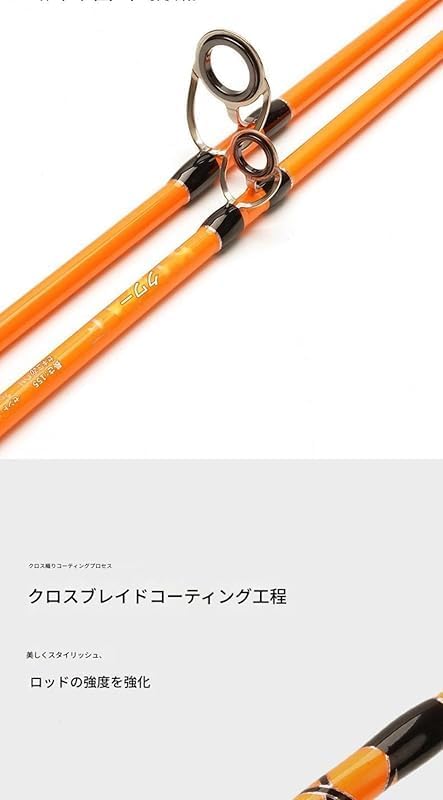 Fishing Rod, Slow Jigging Rod and Lure Rod, 60# Boat Rod, Telescopic Carbon Fiber, Lightweight, Solid Grip, Detachable Type, For Inshore, Boat Fishing, Egging, Spinning, Baitcasting, Suitable