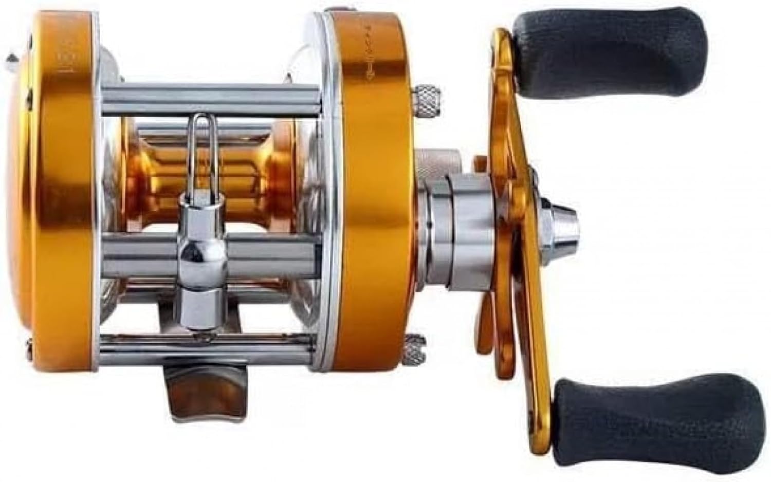 All Metal CL40 Drum Bait Reel, Gear Ratio, 5.2:1, Equipped with Centrifugal Brake, Casting Reel, Ideal for Saltwater Fishing, Bass Fishing, Freshwater Lake Fishing