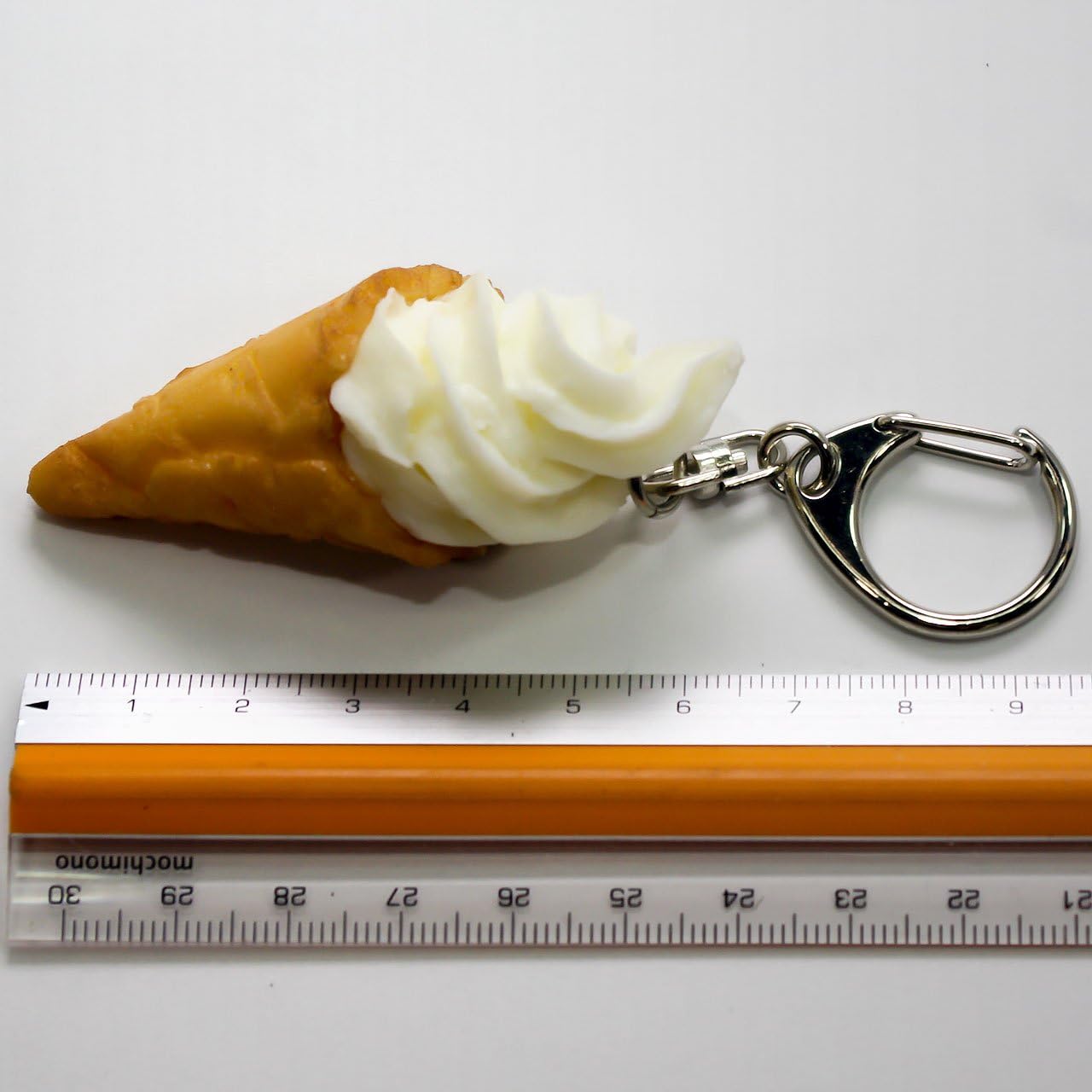 Soft Cream Vanilla Food Sample Keychain Cute, Funny, Souvenir, Present, 133OK, Coconut Accessories