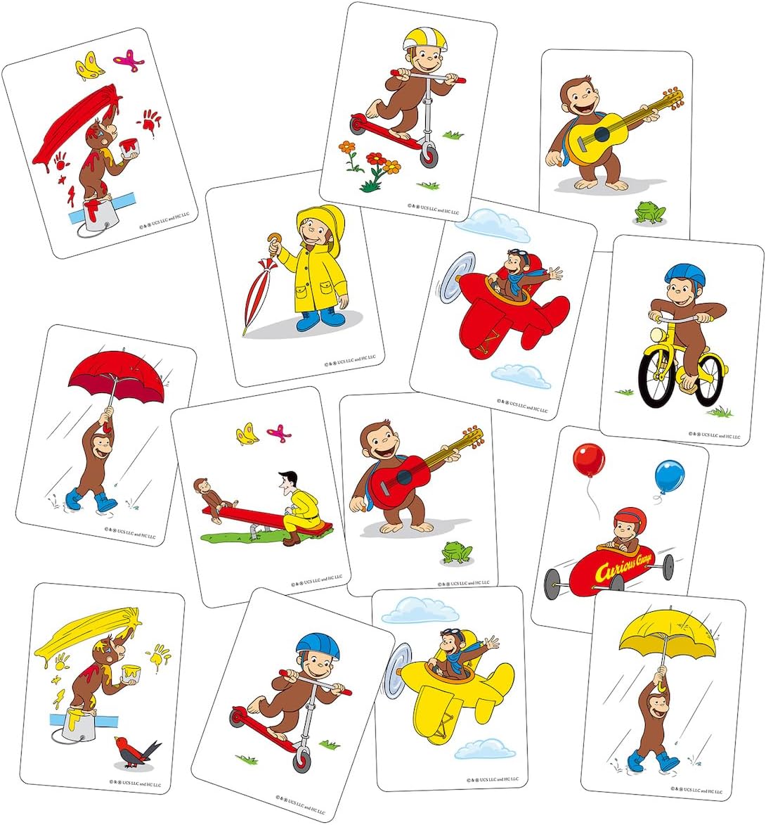 Gakken Curious George Three Hint Card Game (Ages 3 and Up) 83074