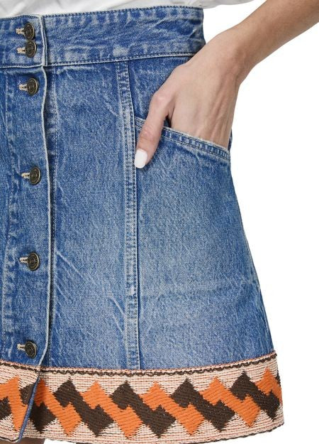 VALENTINO GARAVANI デニム製 ミニスカート - Image 4