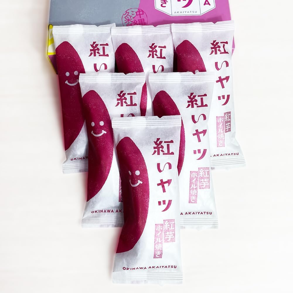 Foil Yatsu, Red Potatoes from Kumijima, Okinawa Prefecture, Foil Yatsu, Red Potatoes, Box of 6