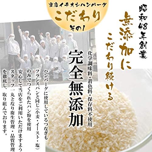 Additive-free, 100% Beef Yuzen Hamburger, 6 Pieces (2 Vacuum Packs x 3), Meiwa Foods Osaka Ajiyuzen Noodles