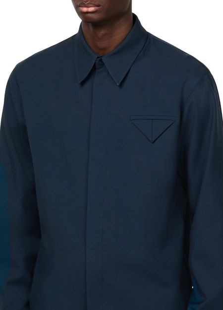 BOTTEGA VENETA ウールサージ製 シャツ - Image 4